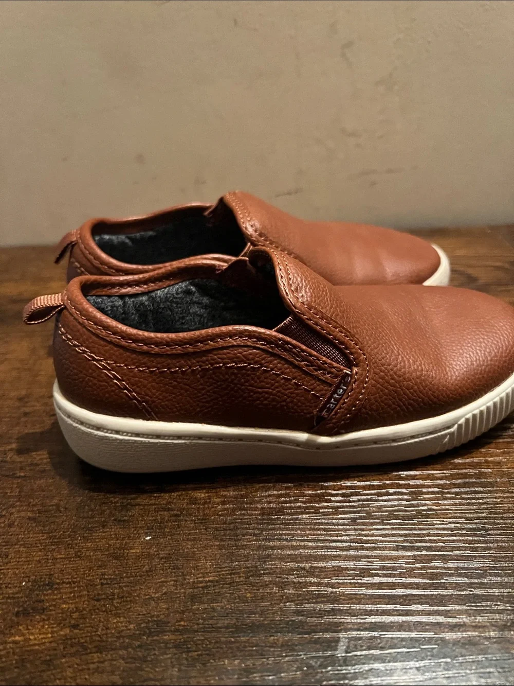 Carter's Brown Slip-On Toddler Sneakers